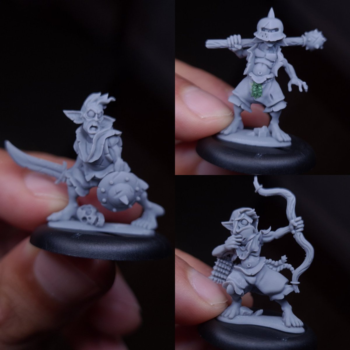 Some of my latest sculpts... some Hobgoblins for #ArcWorlde! Which is your favourite? #warmongers #DnD #WarhammerCommunity