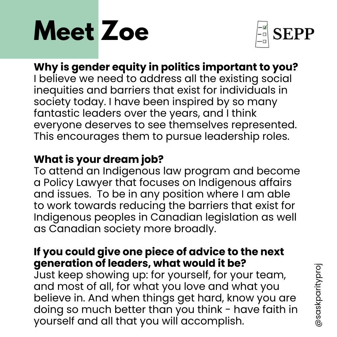 SEPP - Saskatchewan Electoral Parity Project tweet media