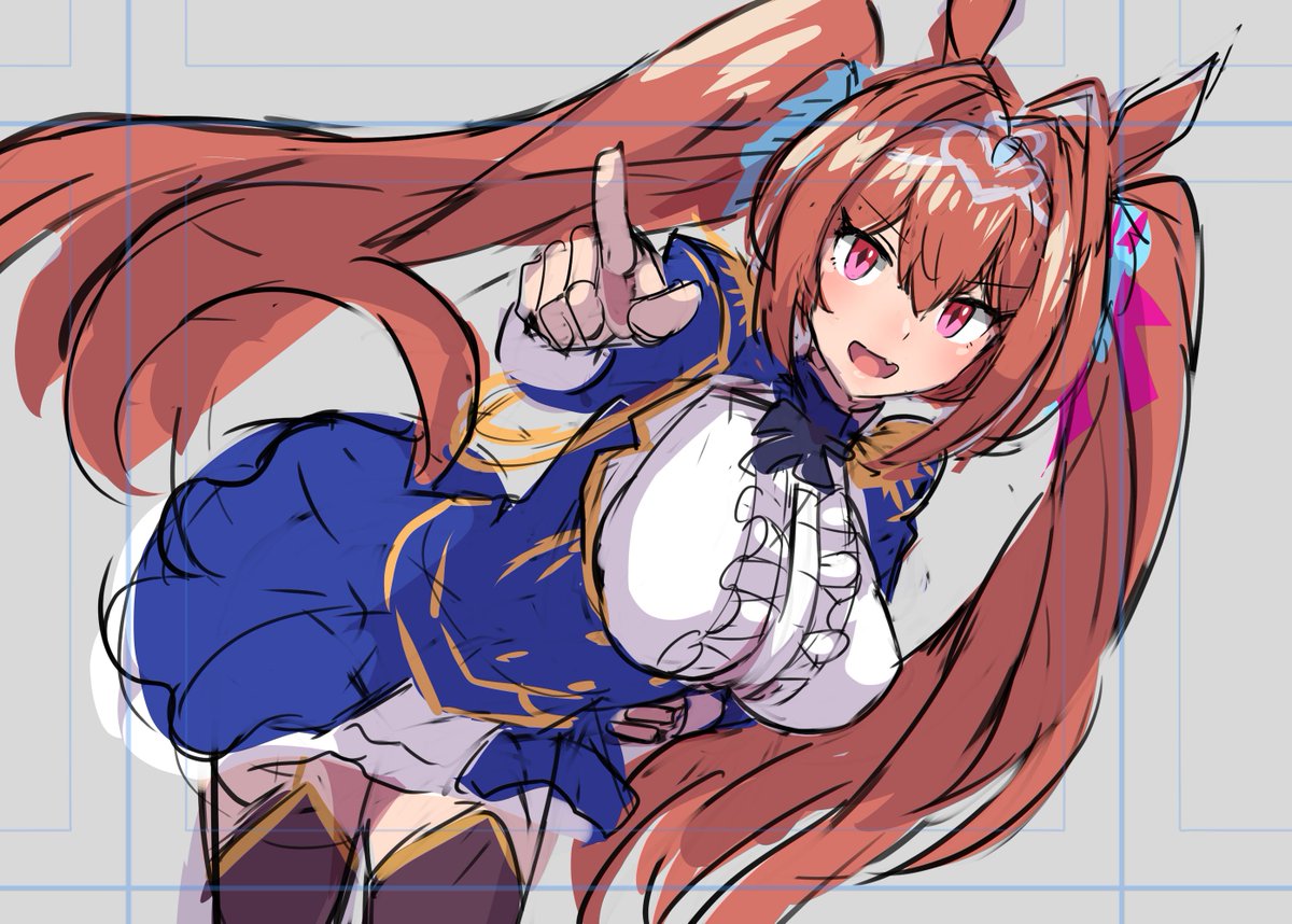 次のpixiv・ニジエ用絵は、FANBOX限定イラストの更新(今週の金曜日予定)以降予定となってるので、その準備などなど…の合間に、気分転換もかねて幕間な絵のラフの続きもやってました。ちなみにFANBOX限定コンテンツ(先週のイラストのメイキング)は本日晩ごろ更新予定です。 