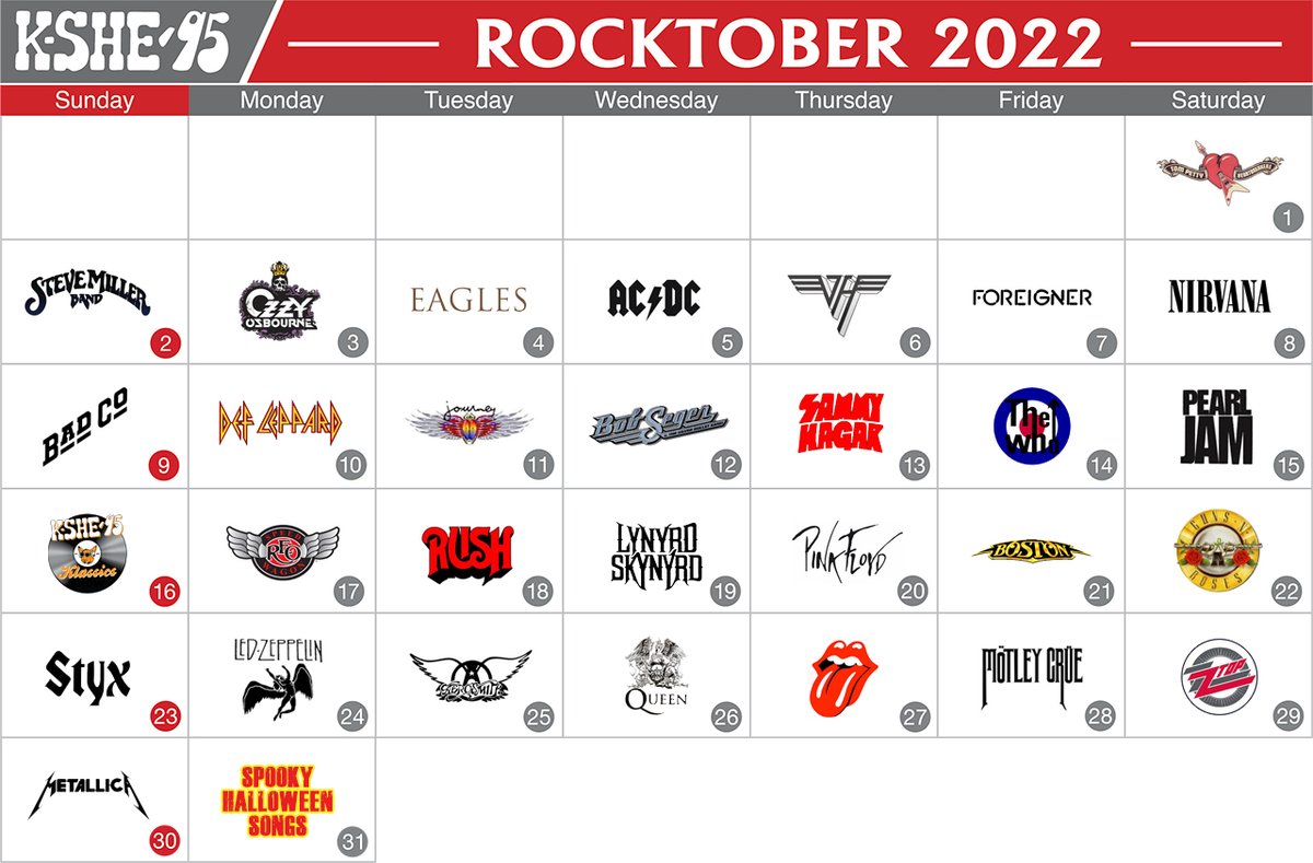 KSHE95's tweet photo. #ROCKTOBER is officially @rushtheband-TOBER today!!! 31 Real Rock Days. 31 Real Rock Artists … #sponsored by @JohnnieBrocks Party Warehouse – a St. Louis Must See --> https://t.co/zYC6GjsttD https://t.co/eF11XtuUbK