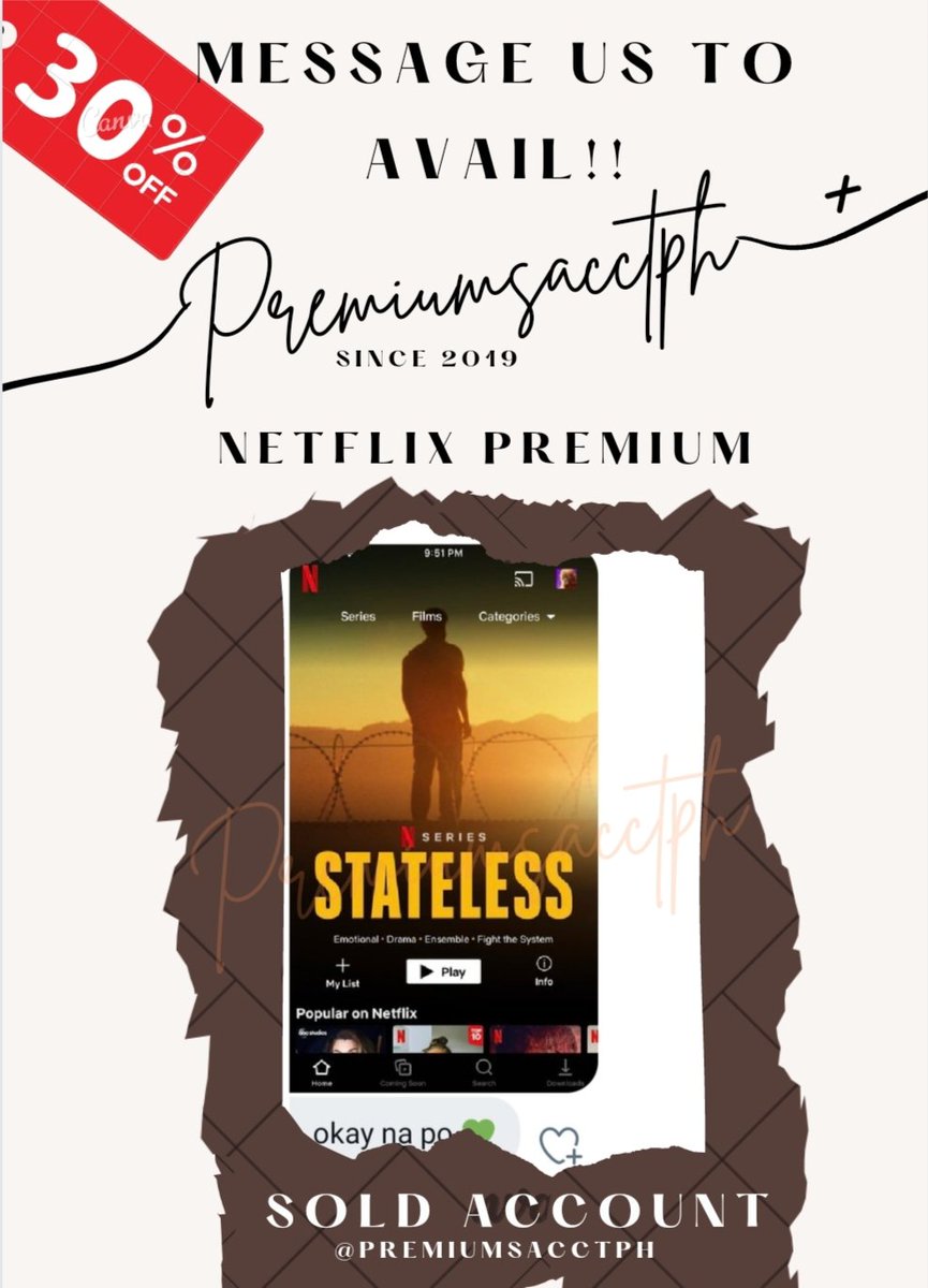 premiumsacctph's tweet image. 💐Netflix premium Sold💐
      
🥀Proof of Transaction and Feedback💌

     • @TransactProofs 
     • Pinned tweet 📌
     • #PAPH_Feedback

🌼Dm me to Avail!! 💌
 🥀 @premiumsacctph 🔥