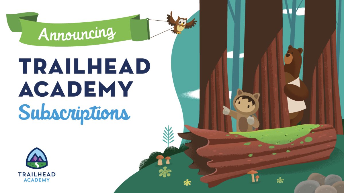 trailhead's tweet photo. 💙 Tips from Salesforce instructors? Get around-the-🕚 insights with new Trailhead Academy Subscriptions! 

📝 Apply for:
✅ Access to experts
✅ Exclusive content
✅ Hands-on activities
✅ Personalized reminders
✅ Cert vouchers

➡️ https://t.co/LJ1WHZDhDa https://t.co/iwIKseGDQ1