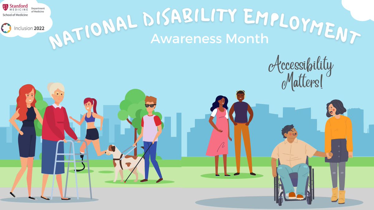 Show your appreciation for the contributions of individuals with #disabilities by downloading a special #StanDOM Zoom background! #NDEAM stanford.io/39NglWh