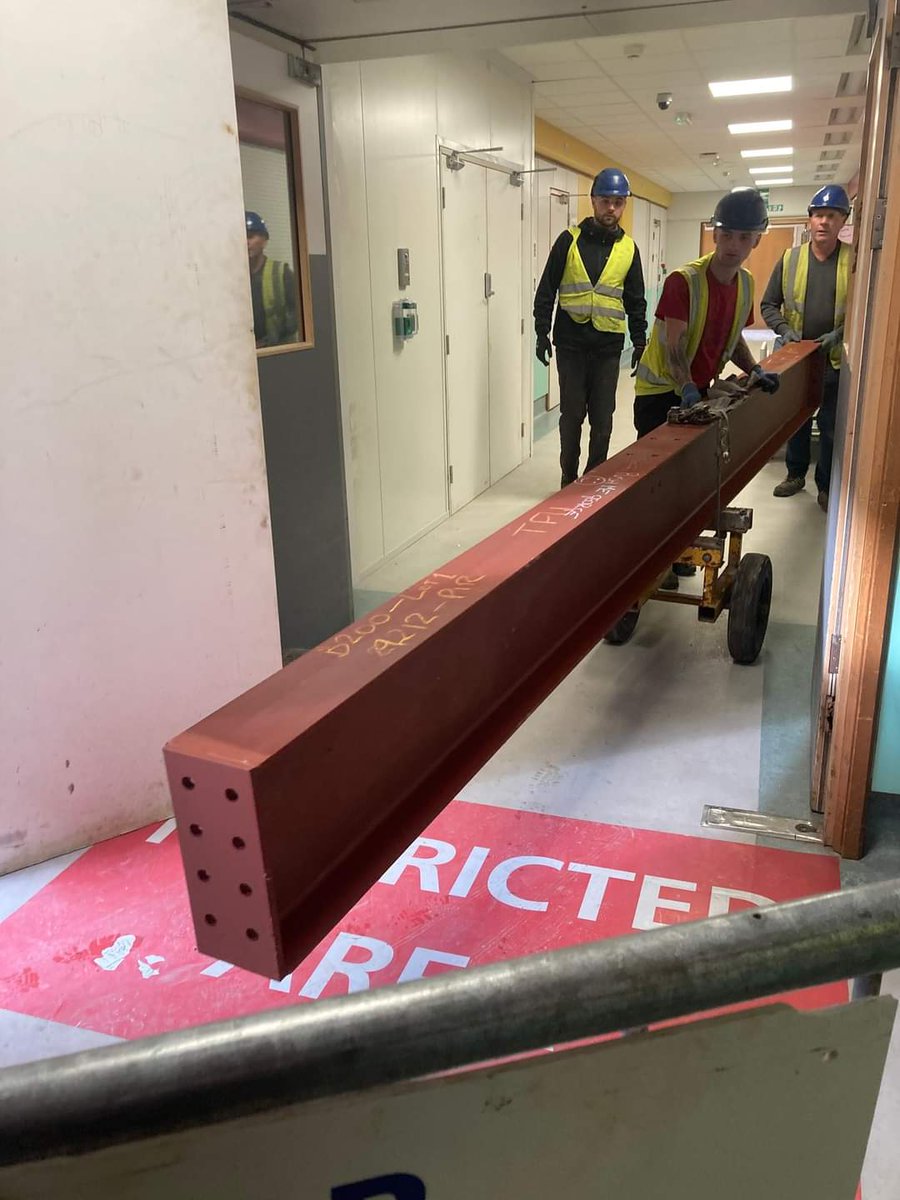 EDScheme_TGH's tweet photo. Following on from the successful concrete pour, the team were straight onto the getting the steel in ready for installation....
#steel #construction #progressprogressprogress https://t.co/jlpuUh3Wkk