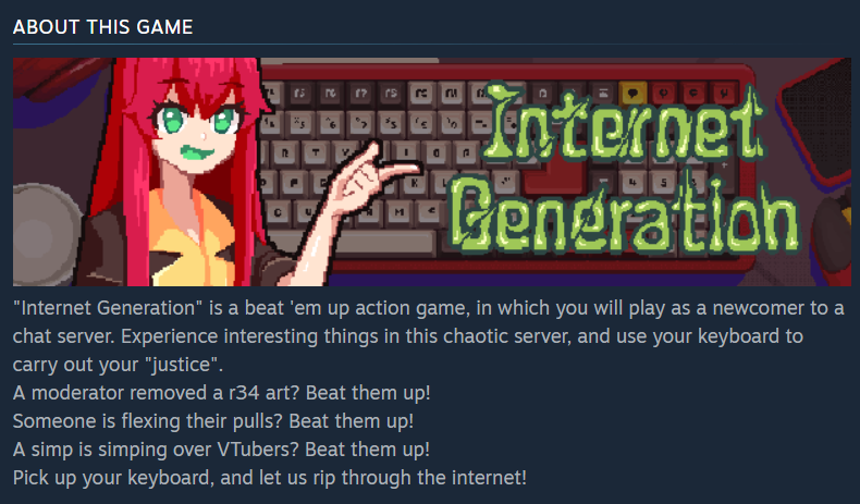 RikuNamako's tweet photo. ...I have a great need for this game
#InternetGeneration https://t.co/x3atQp2Um3