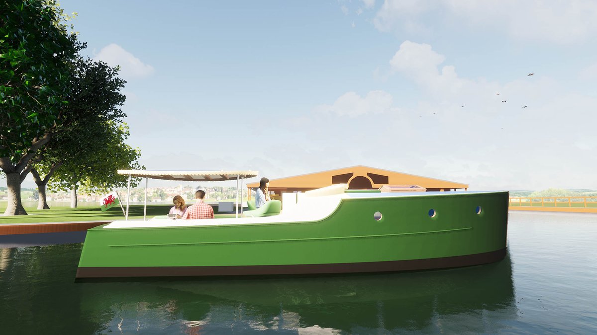 beaconparkboats's tweet photo. Tomorrow, Robin will take to the water for the first time. She'll be our first completely all-electric cruiser, packed with the latest eco-technology. She'll look every bit as beautiful as this on the canal. #boatdesign #cruising #breconbeacons #ecoboat #electricboat https://t.co/oG8uC9rwEy