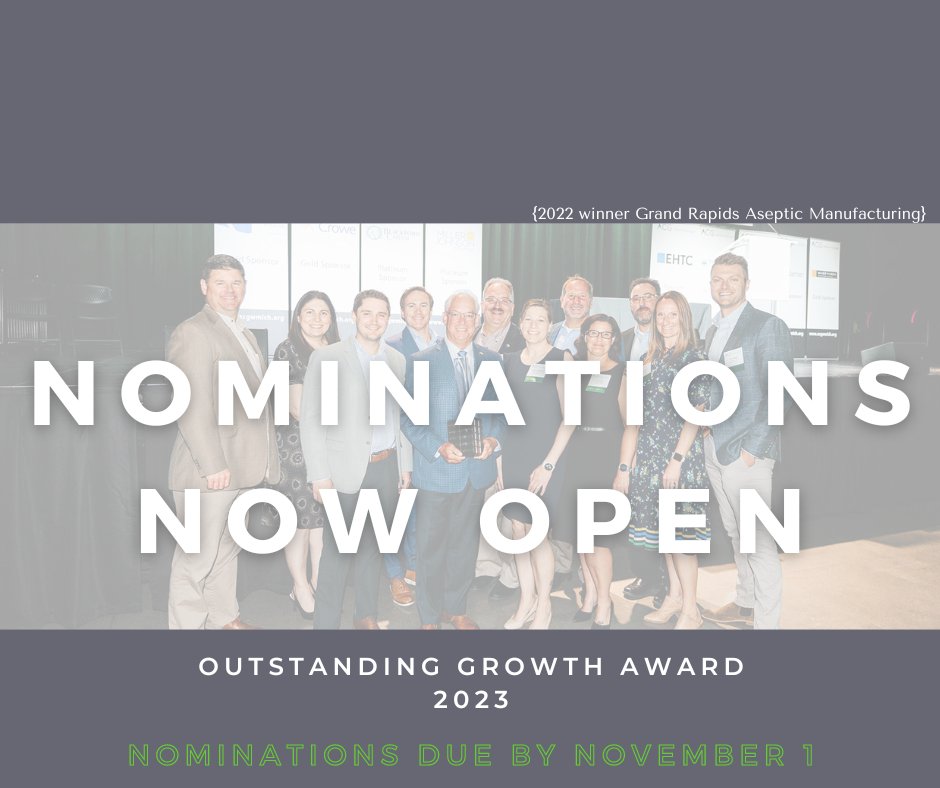 ACGWM's tweet photo. It's time to nominate some outstanding businesses for achieving record growth! Help us celebrate deserving businesses in the West Michigan community by submitting your nomination now through November 1: https://t.co/kWdq54YiKh

#acgwm #advantageACG #growth #westmichiganbusiness https://t.co/I7yHuogXkC