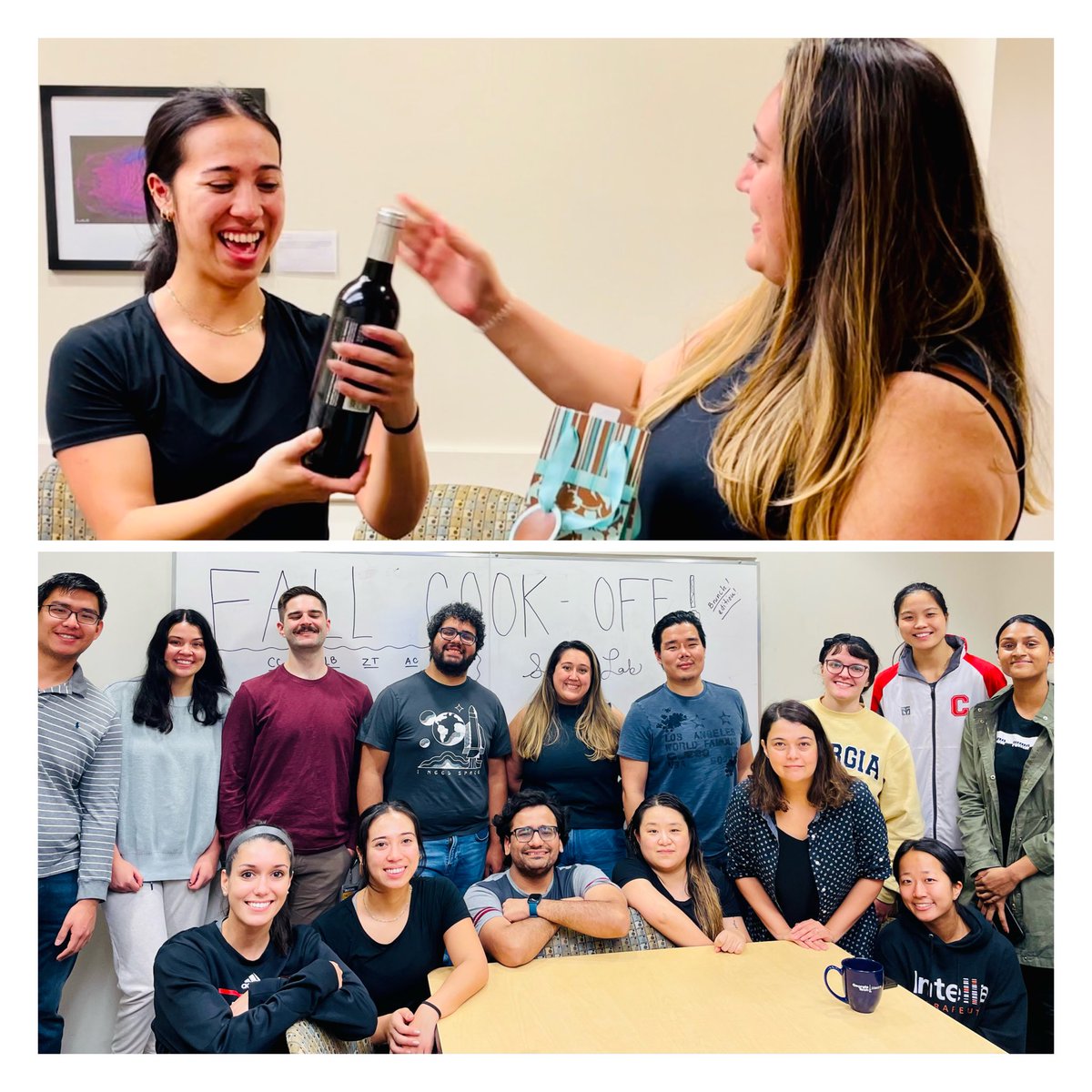 Ankur Singh (@dr_asingh) on Twitter photo Our Plan B is to invest in the #art & #science of #cooking and #food preparation! Fantastic “Fall 2022 Cookoff” for <a href="/SinghLabGT/">Singh Lab at Georgia Tech</a>. Some serious talent in lab! The F22 winner is Kathryn Castro-Quilang (receiving the trophy 🏆 from last year’s winner <a href="/juarez_valeriam/">Valeria Montserrat Juarez</a>)! <a href="/ibbgatech/">Institute for Bioengineering and Bioscience @ GT</a> Our Plan B is to invest in the #art & #science of #cooking and #food preparation! Fantastic “Fall 2022 Cookoff” for <a href="/SinghLabGT/">Singh Lab at Georgia Tech</a>. Some serious talent in lab! The F22 winner is Kathryn Castro-Quilang (receiving the trophy 🏆 from last year’s winner <a href="/juarez_valeriam/">Valeria Montserrat Juarez</a>)! <a href="/ibbgatech/">Institute for Bioengineering and Bioscience @ GT</a>