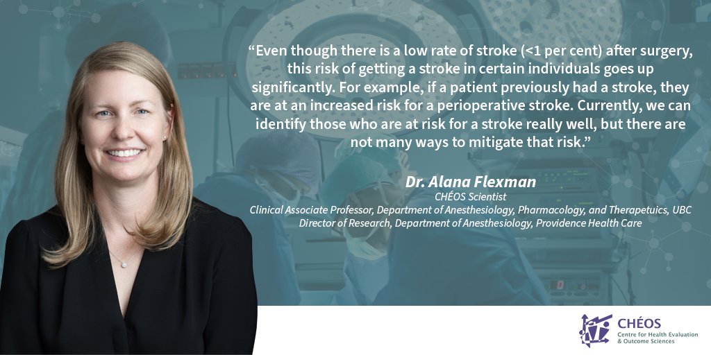 Centre for Advancing Health (@advancinghlth) on Twitter photo To highlight #WorldAnesthesiaDay (#WAD2022), learn more about the work of CHรOS Scientist and #anesthesiologist Dr. <a href="/AlanaFlex/">Dr. Alana Flexman</a>.
cheos.ubc.ca/research-in-acโฆ
Dr. Flexman (<a href="/ubc_anes/">UBC Anesthesiology Residency Program</a>) aims to better understand strokes that happen during or soon after surgery to help prevent them. To highlight #WorldAnesthesiaDay (#WAD2022), learn more about the work of CHรOS Scientist and #anesthesiologist Dr. <a href="/AlanaFlex/">Dr. Alana Flexman</a>.
cheos.ubc.ca/research-in-acโฆ
Dr. Flexman (<a href="/ubc_anes/">UBC Anesthesiology Residency Program</a>) aims to better understand strokes that happen during or soon after surgery to help prevent them.
