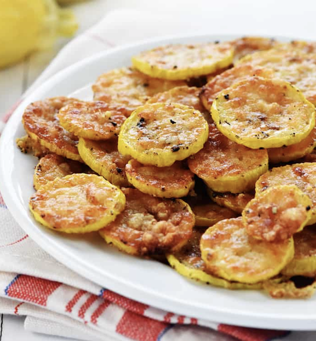 It's officially Fall and squash is in season! Check out our favorite parmesan squash recipe. Here's what you'll need: 

2 medium-sized yellow summer squash
Garlic salt &amp; freshly ground black pepper
½ cup freshly grated Parmesan cheese

Full recipe on fivehearthome.com