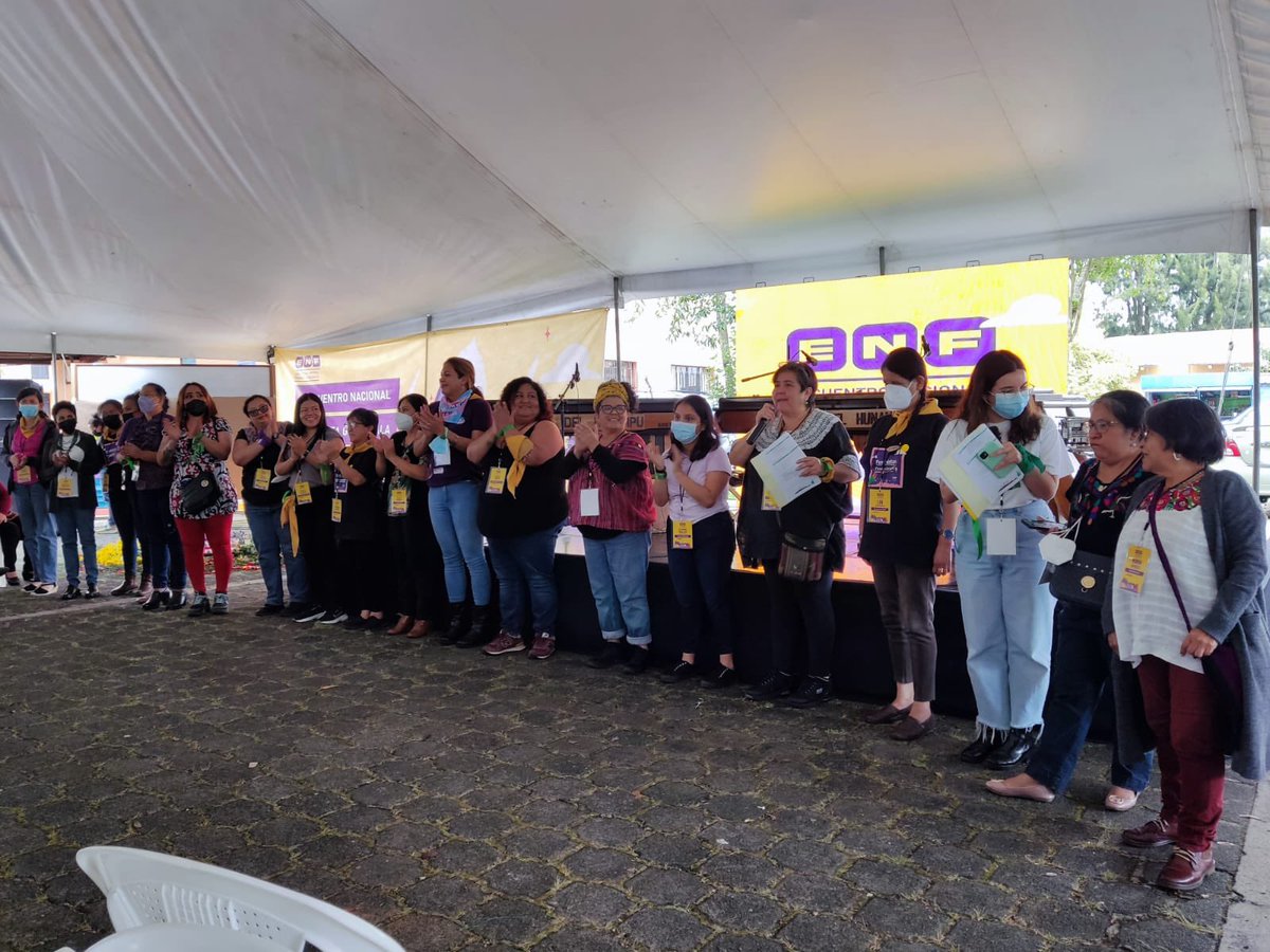 Efeministagt's tweet photo. 👏🏾✨ Un aplauso a todas las equipas que hicieron esto posible. 

Gracias por creer en el diálogo, la reflexión y la reconstrucción. 💬

#FeministasOrganizadasGT #EncuentroFeministaGuatemala2022 https://t.co/LOrLDF661F