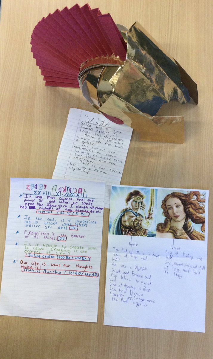 LSTClass09's tweet photo. The first of our ‘I am Warrior’ home learning projects! #STPSHistory #TheRomans #homelearning https://t.co/61n41Punll