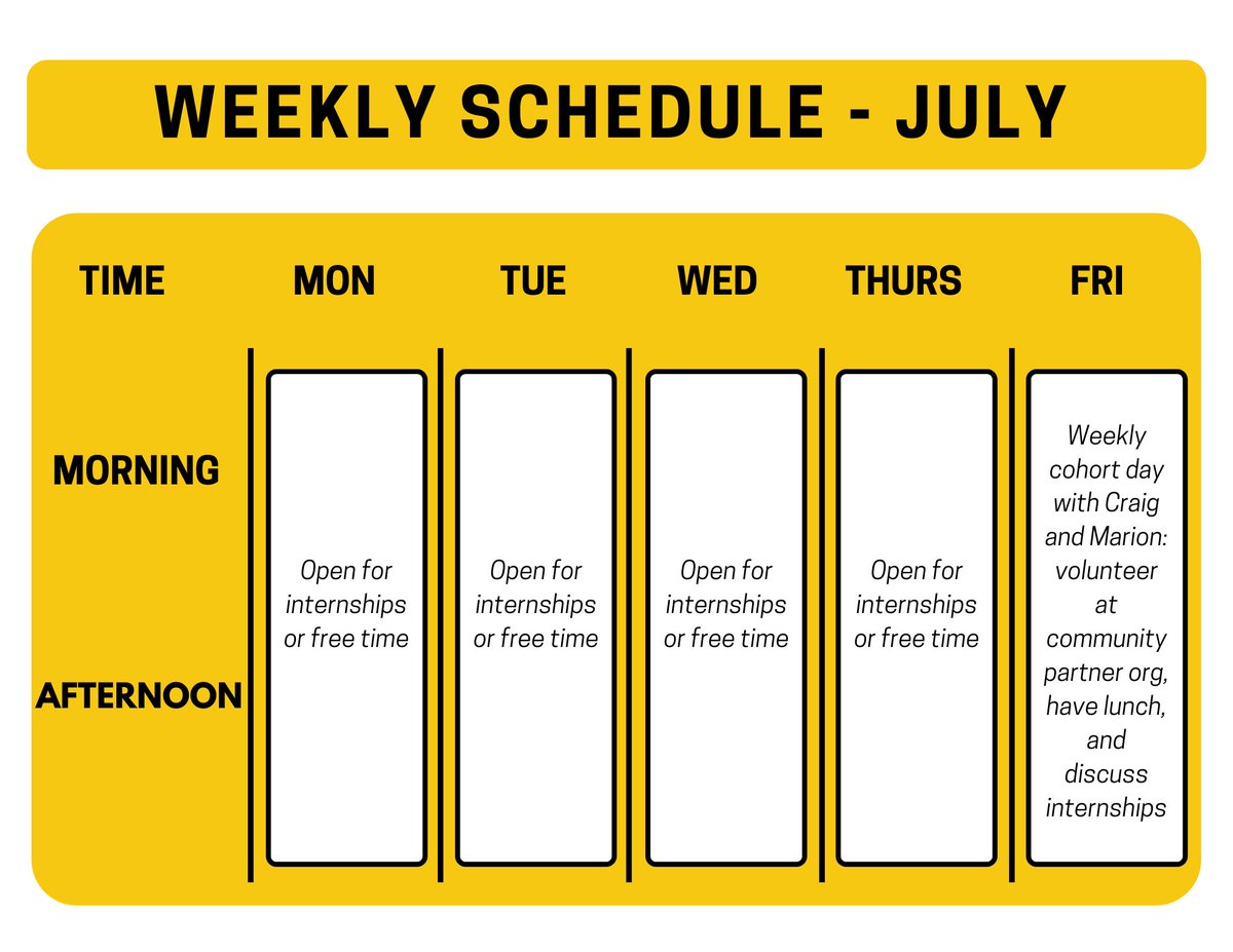 semesterD's tweet photo. Ever wonder what a week is like for someone in the SiD program during the Spring? Check out the snapshot below! 
#SiDSpring2023 #SiDProgram @umichLSA @UmichRC https://t.co/kkV2aq632W