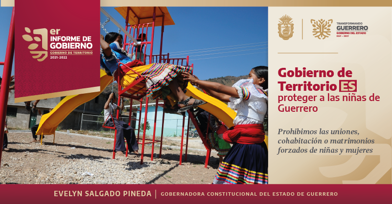 En #Guerrero cero tolerancia a los matrimonios forzados, a las uniones tempranas de menores y a cualquier forma parecida de abuso a nuestras niñas, jóvenes y mujeres, en todas las regiones y en todas las comunidades. 

#GobiernoDeTerritorio