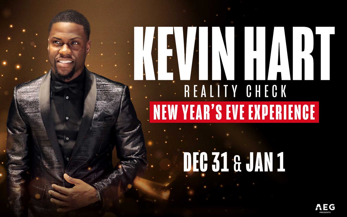 We are thrilled to announce that @KevinHart4real will take the stage at Resorts World Theatre for two more performances on December 31 and January 1 for a Reality Check: New Year’s Eve Experience. ✨Tickets will go on sale Friday, October 21 at 10 a.m. PT bit.ly/3SaPlk9