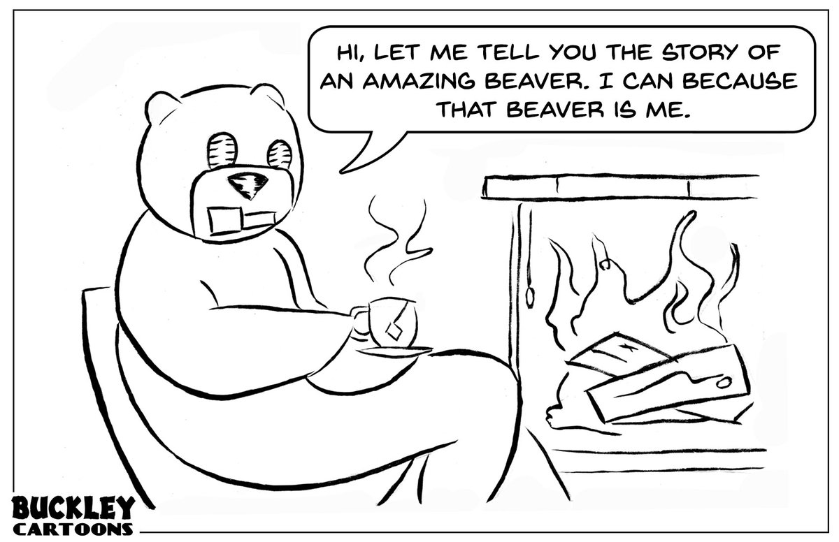 BuckleyCartoons's tweet photo. #Amazing #Beaver #Story #Fireplace #Tea #Relaxing https://t.co/KIldCpXiuE