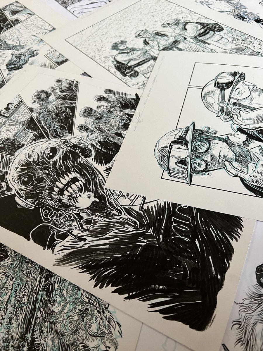 For now, the currently listed pages are all I'm planning on selling.
Maintaining my entire catalogue of art in a shop would be a little more than little ol' me has the bandwidth for, but I enjoy offering my art directly to anyone who wants it. So I do my best to list what I can.