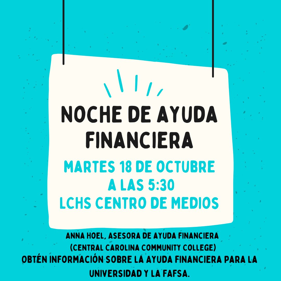 Yellow Jacket families are invited to learn more about financial aid for college and tips for filling out the FASFA.