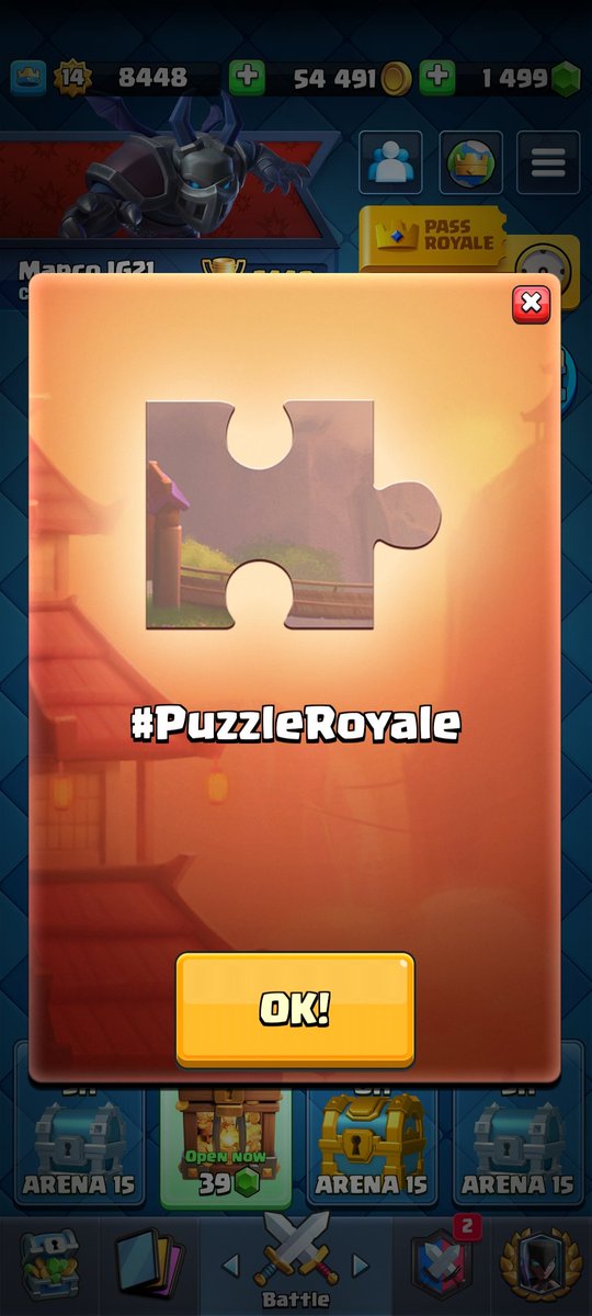 Mjg16Fut's tweet photo. @mafravlr @Meow_011520 @ClashRoyale #PuzzleRoyale https://t.co/KPdvm66ids