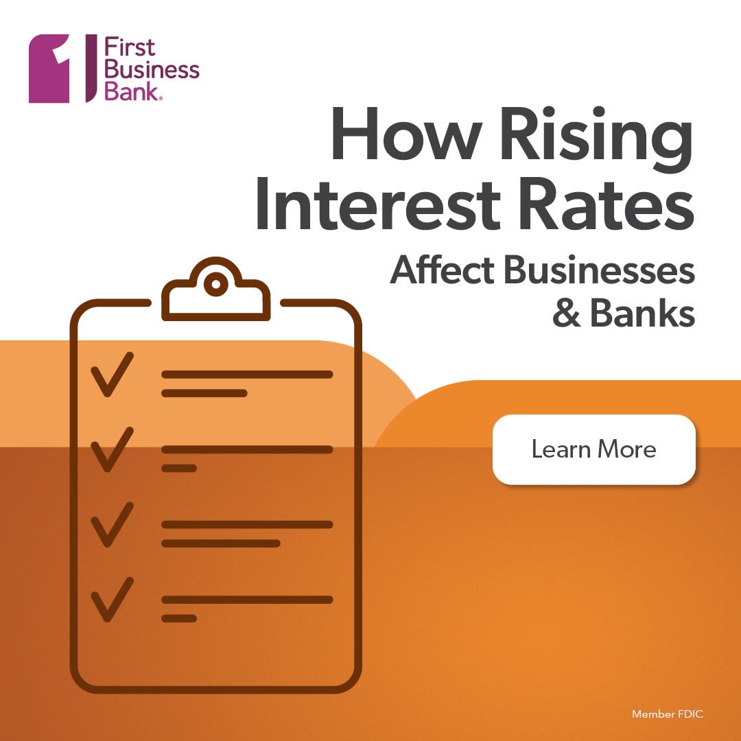 As interest rates continue to rise at the fastest pace in 40 years, here are some ideas for business owners to and bank leaders to consider for their organizations. ow.ly/T2Zk1047Vun
