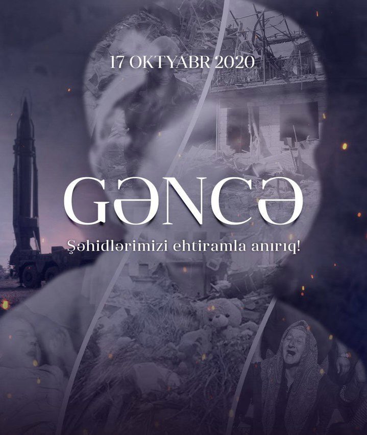 #17october2020 #PrayForGanja #Armenianterrorism Unutmadıq! 🇦🇿
