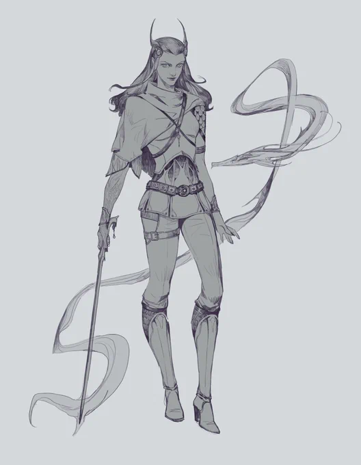and more sketches of characters that I also did some time ago - I liked working on the design of the armor here/ 