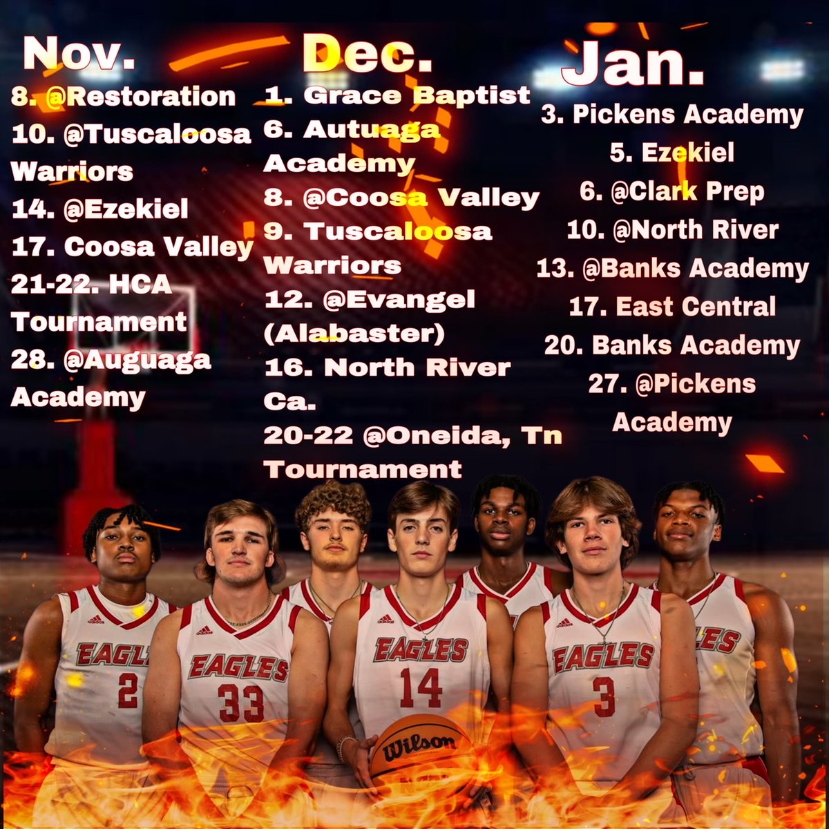 Heritage Christian Academy Eagles schedule for the 2022-2023 season.
