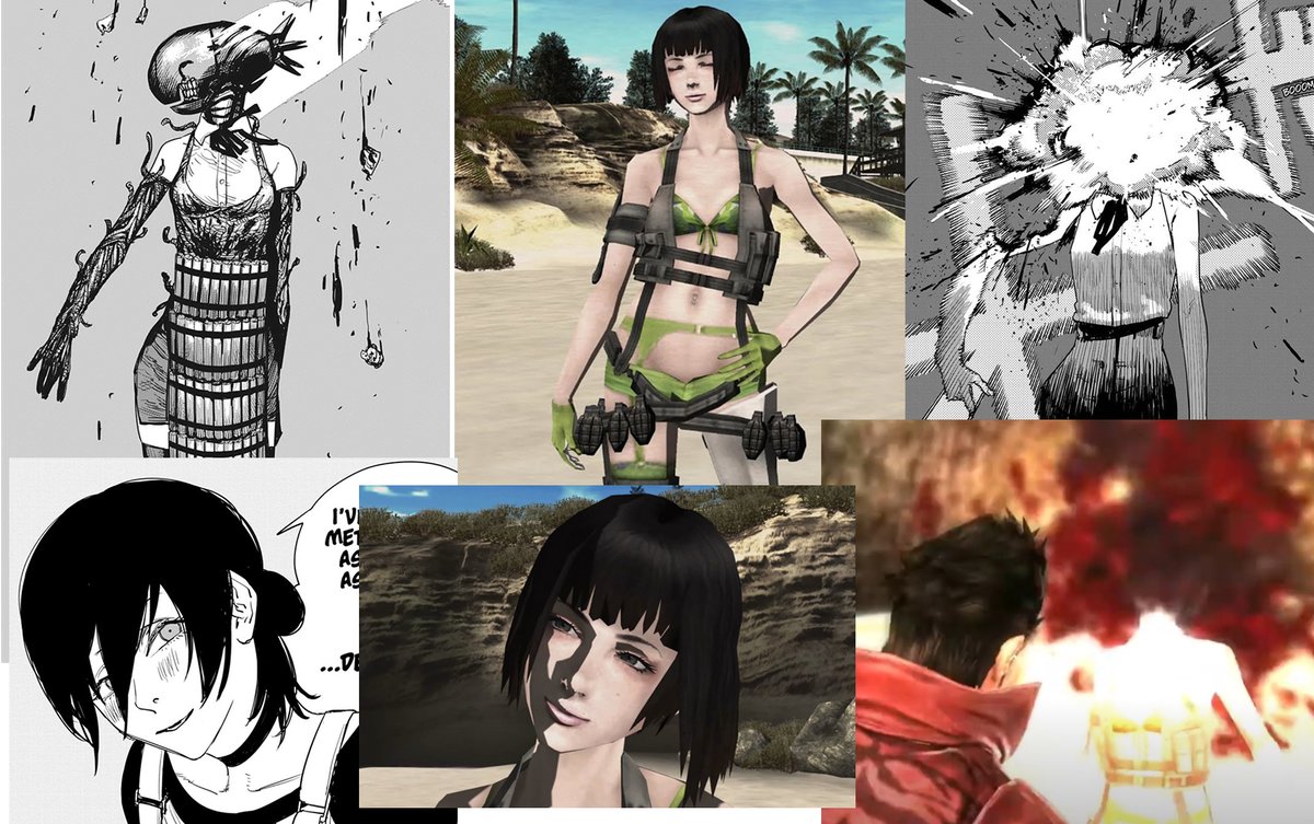 HollowKurow's tweet image. Chainsaw Man inspiration from No More Heroes
#chainsawman #csm