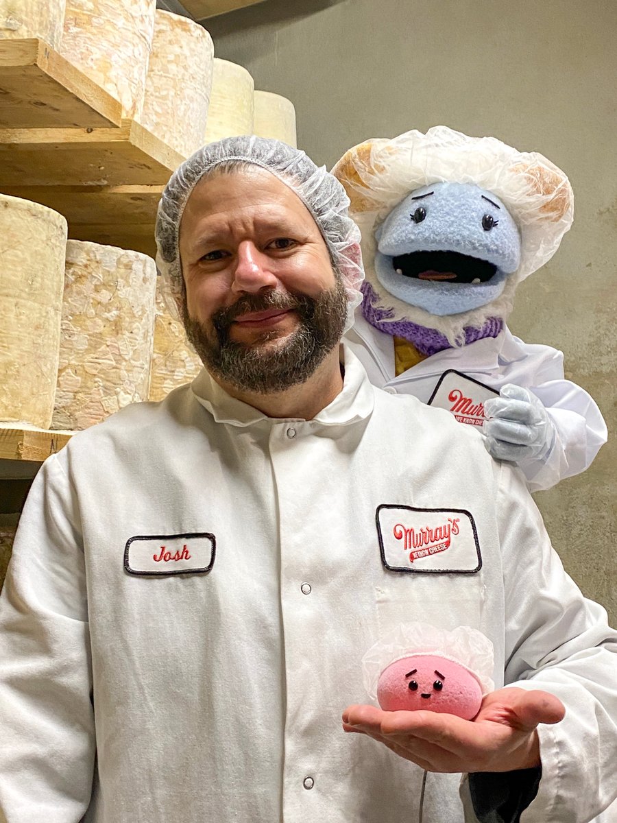 We’re so excited to share that Murray’s Cheese is featured in the new season of Waffles + Mochi’s Restaurant on @Netflix, which starts streaming today! We welcomed Waffles and Mochi and chef @CiaoSamin on a cheese tasting adventure in our New York City cheese caves!