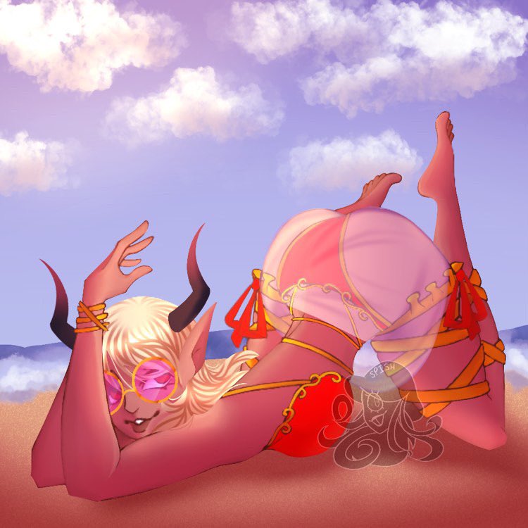 LadyZuinaAlter's tweet photo. A bit late to the beach scene, but here’s my lovely self stretching on the beach~
Art was made by Spacelilikoi on IG
#Zuinart #Vtuber #ENVtuber https://t.co/GX8yeE05BU