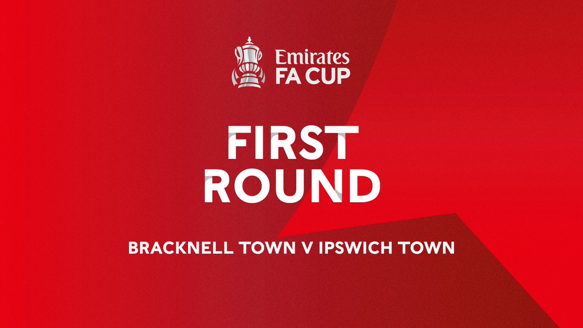 We’ll welcome <a href="/IpswichTown/">Ipswich Town</a> to Bottom Meadow in The <a href="/EmiratesFACup/">Emirates FA Cup</a> First Round Proper!

#TOGETHERBTFC