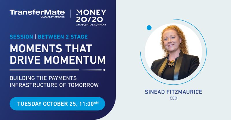 FinTechIreland's tweet photo. #irishfintech CEO @fitzfx1 of #unicorn @TransferMate going large on Tues 25 Oct 11am at @money2020 🇺🇸 joining Carol Grunberg, Managing Director, @Citi TTS Global Head of Partnerships & Innovation & John Lunn, Founder & CEO, @Gr4vyInc
Any other 🇮🇪 #fintech speaking, let us know https://t.co/5b53Ks8WWH