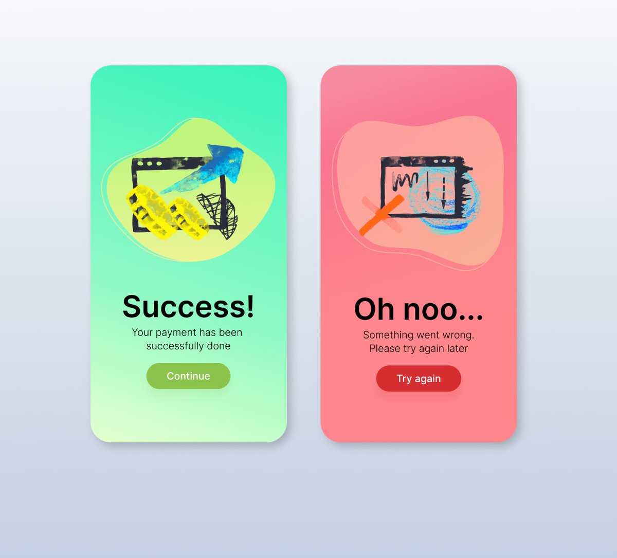 Elis_Sereda's tweet photo. #DailyUI
Day 11 - flash messages (success/errors)
#uiux #uiuxdesign #UIUXDesigner https://t.co/fb4ZyDOGsn