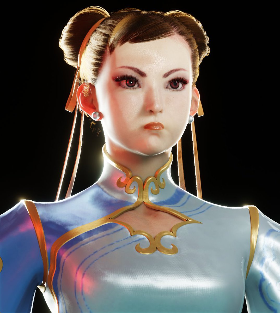 Tmalik18's tweet image. #chunli #StreetFighter6 #StreetFighter #StreetFighter6closedbeta #Blender3d  Chun li from sf6  Fanart .   it was so fun to test lighting on this model. rendered with blender eevee