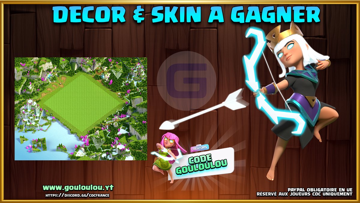 🎉 Giveaway Décor Epique  !

✒️Pour participer
🛡️Etre un joueur COC
1️⃣ Follow <a href="/gouloulou_coc/">Gouloulou</a> : 
2️⃣ ❤️ &amp; 🔃
3️⃣ Tag 2 amis

🎁 Si nbr 💙 = nbr 🔄 j'ajoute un Skin Héros

📲 team code gouloulou 💙

💬 TaS 19/10 à ...quand j'aurais le temps entre 18h et 21h