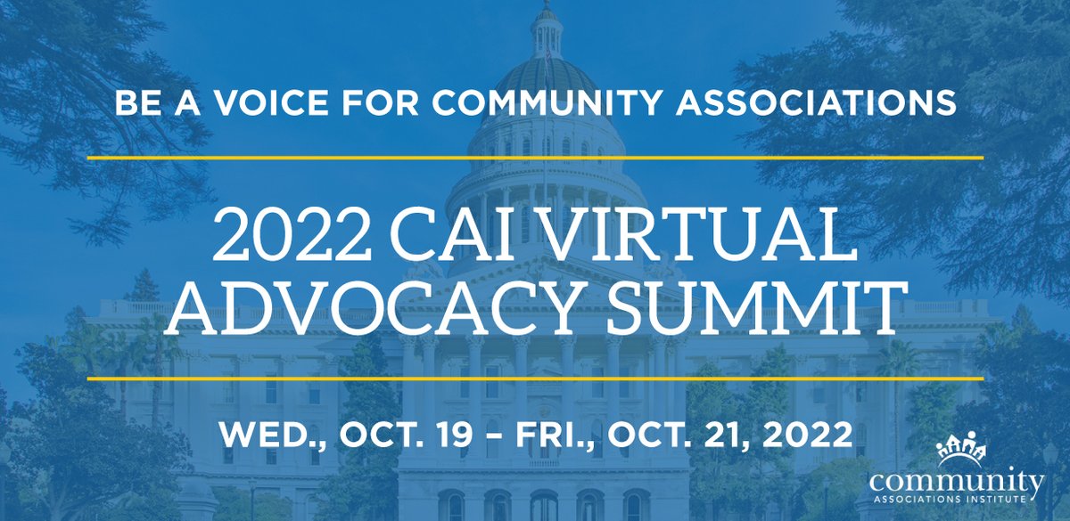 ROAttorneys's tweet photo. We’re looking forward to participating in the first-ever @CAIsocial Virtual Advocacy Summit! Partner, Matthew Gardner, Esq., will be attending. We hope to see many of our industry friends online advocating for #communityassociations. https://t.co/6o8JKePSAY.  #CAIsummit22 https://t.co/dA2dwyaIQz