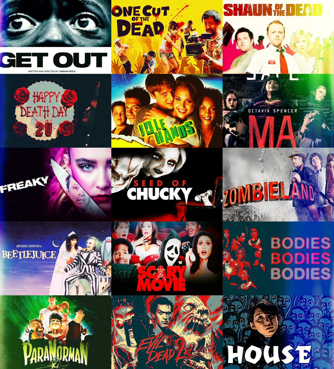 Thehorrorkid's tweet photo. It’s the third week of October and Horror Clips introduces #DeadFunnyWeek😂. Celebrating horror that is not only creepy but also comedic. Quote or reply with your favorite horror comedy film! https://t.co/I9Z6tjcL3b
