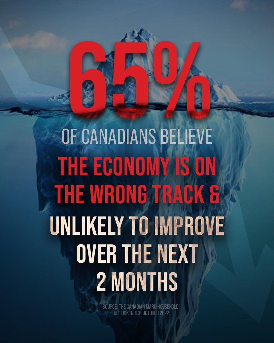 PierrePoilievre's tweet photo. Justin Trudeau's inflationary deficits &amp; high taxes are just the tip of the iceberg.

The Liberals' plan to #TripleTripleTriple the carbon tax on gas, heat &amp; groceries are going to make Canadians pay even more.

Sign to STOP these tax hikes: https://t.co/Xv79J6Vuqx https://t.co/jnrLLApDyH