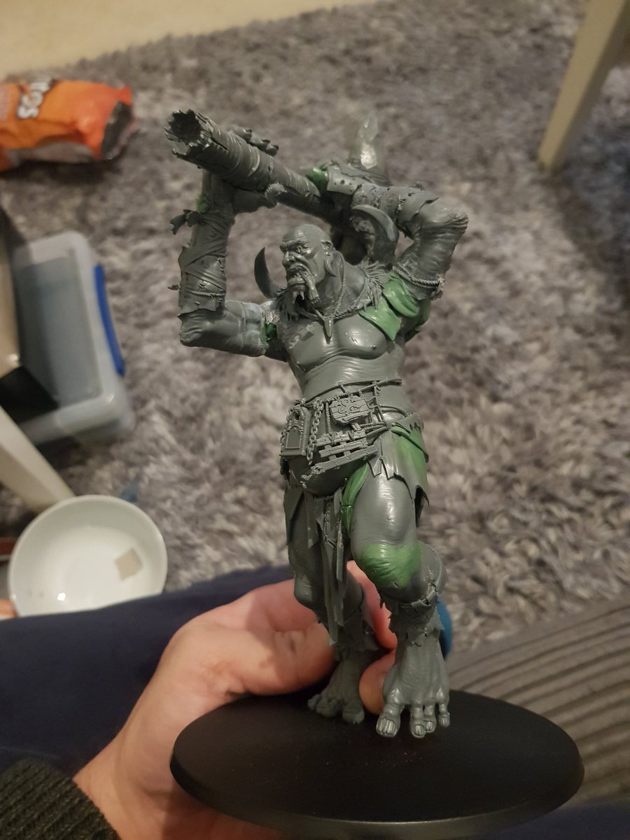 JDavenpott's tweet image. WIP Beastsmasha for a club mate. Its coming along surprisingly fast, but I'm enjoying it. #warmongers #sonsofbehemat