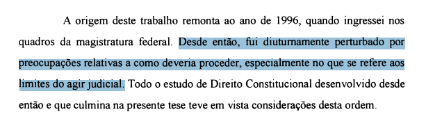 guto_campos's tweet photo. Trecho dos agradecimentos da tese de doutorado do ex-juiz @SF_Moro que, claramente, ainda desconhece "os limites do agir judicial". Ele, que condenou o @LulaOficial sem provas e sem competência para tal, assumiu cargo no governo opositor e, de quebra, lançou-se candidato, mesmo.. https://t.co/jbMMeQuLTo
