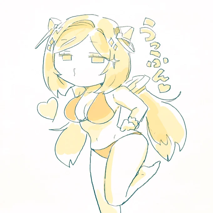 作業中の落書き、うっふんさてがんばろうかw 