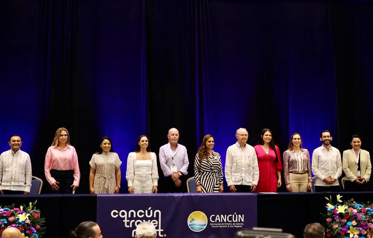 Junto a nuestra Gobernadora <a href="/MaraLezama/">Mara Lezama</a>  y todo el sector turístico de nuestra ciudad, dimos inicio a la 34 edición del Travel Mart México Summit 2022, un evento que nos posiciona como líderes en Turismo y nos incentiva a trabajar en unidad. 1/3