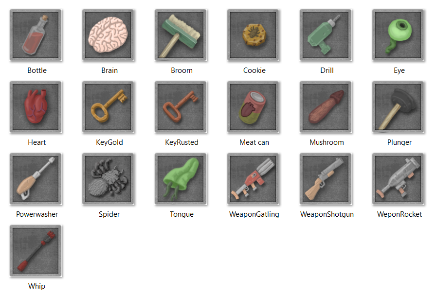 Working on inventory icons for #mydemonwife ... 🙂
#indiedev #gamedev #gameart #Icons