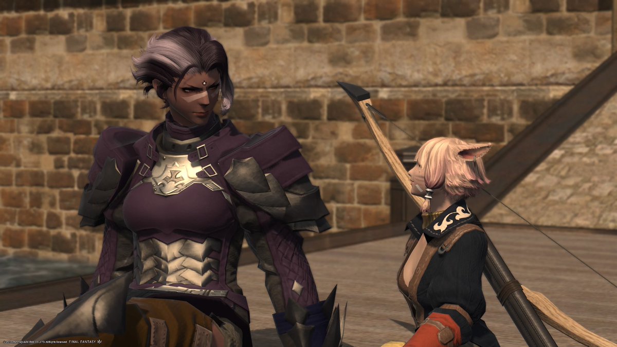 Wilted_Juniper's tweet photo. Just hanging out by the water, why is she always looking at me like that.. :3 #FFXIV #gpose https://t.co/JUCe0o3qFd