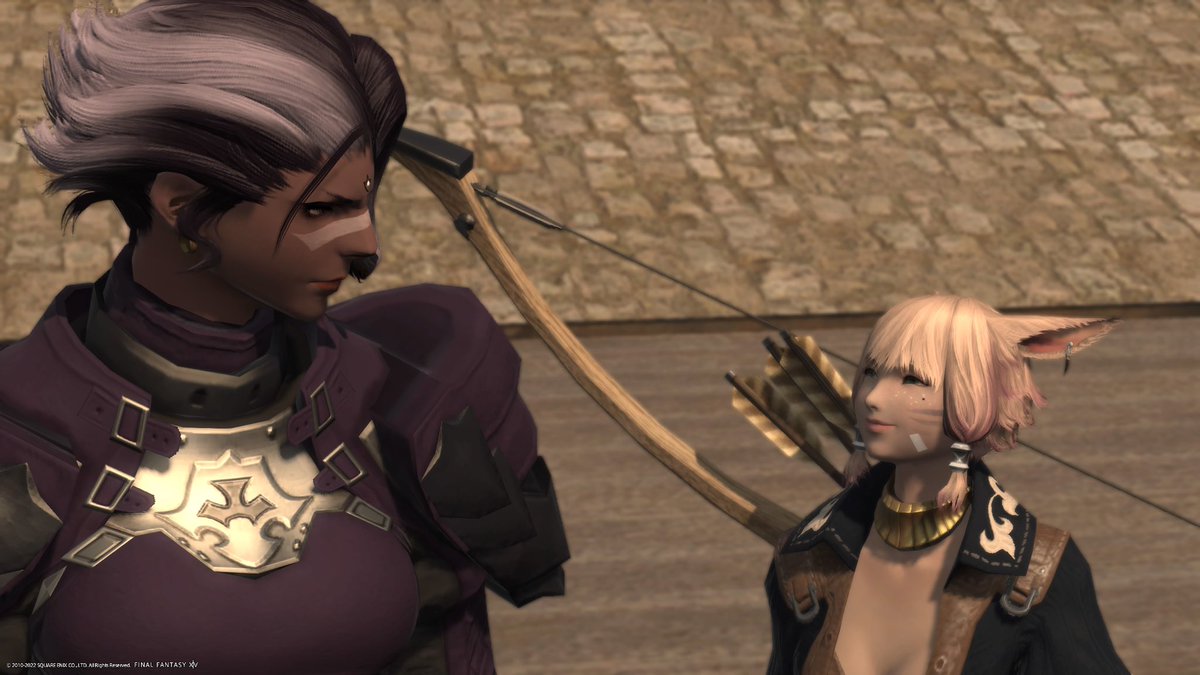 Wilted_Juniper's tweet photo. Just hanging out by the water, why is she always looking at me like that.. :3 #FFXIV #gpose https://t.co/JUCe0o3qFd