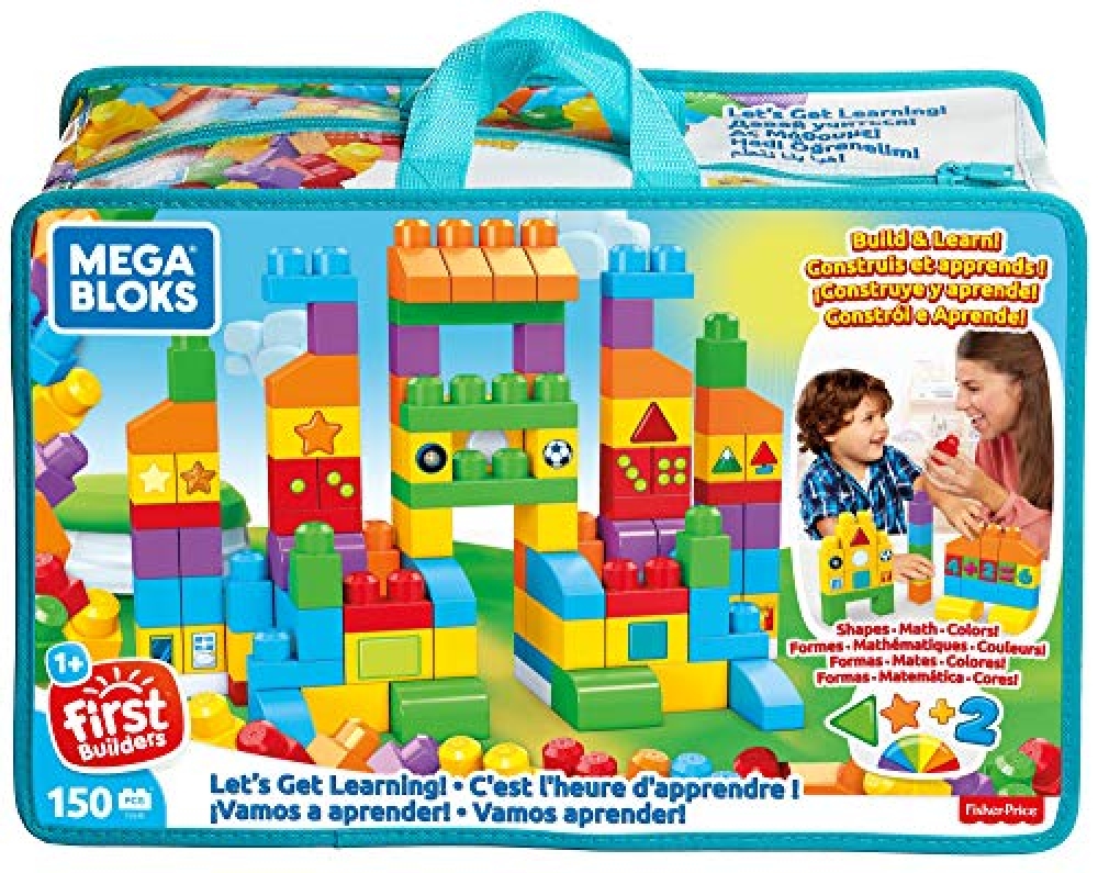 #babycare MEGA BLOKS Let's Get Learning Toy Building Set With 150 Big Building Blocks, Educational Gift Set For Boys And Girls… osmbaby.com/product/mega-b…