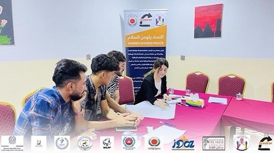 YouthBridgeDev1's tweet photo. YBDO has conduct the 4th session on the UN Res. 1325 &amp; 2250 within the project of WWP in partnership with #UPP_iraq  and funded by Italian Foreign Affairs and Cooperation. https://t.co/UJeVDDvrAI
