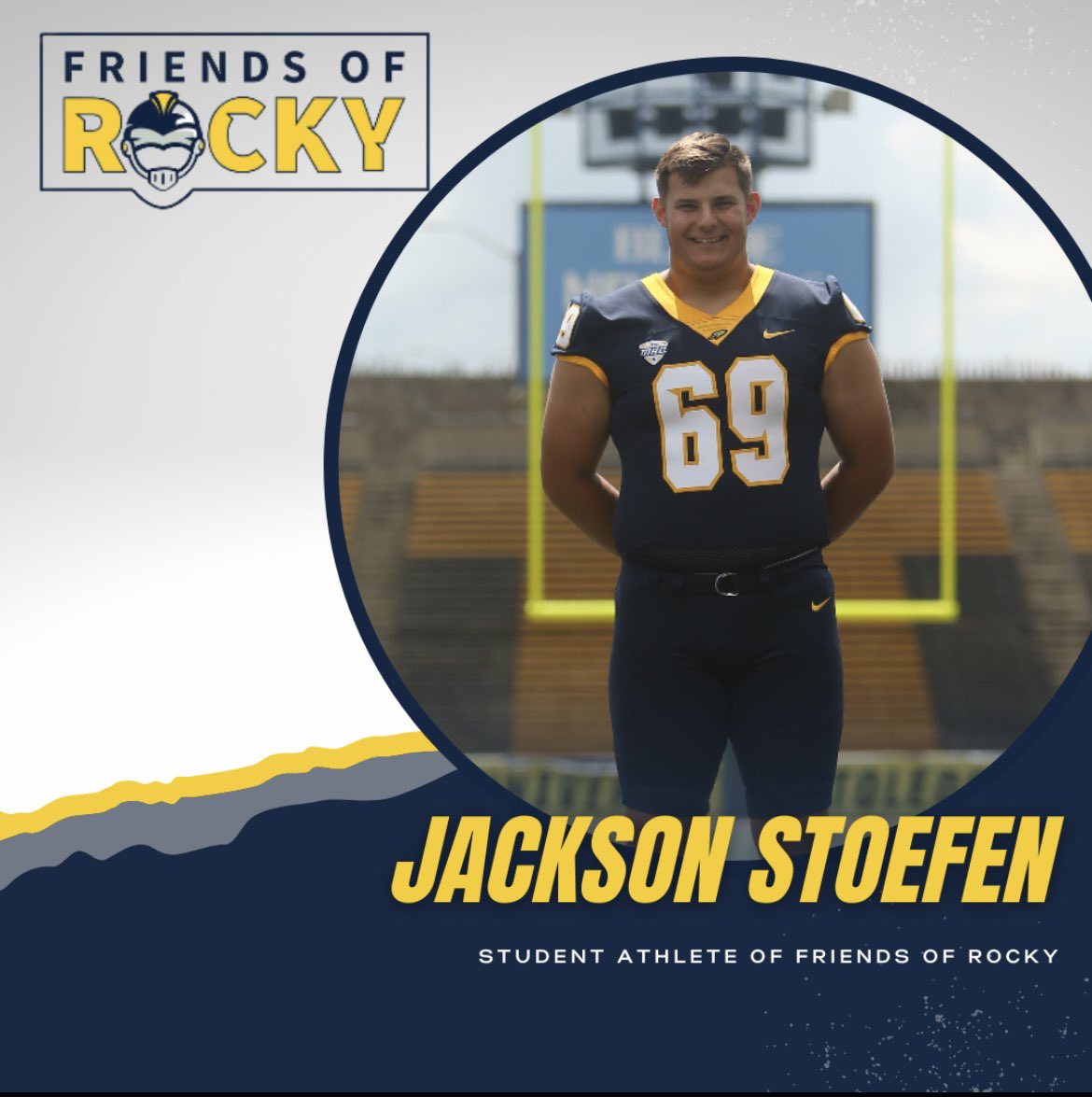 StoefenJackson's tweet photo. I’m teaming up with #FriendsofRocky to expand my opportunities on and off the field 🏈 Let’s get to work together! Learn more 👉 @friendofrocky https://t.co/lVotwPiLyA