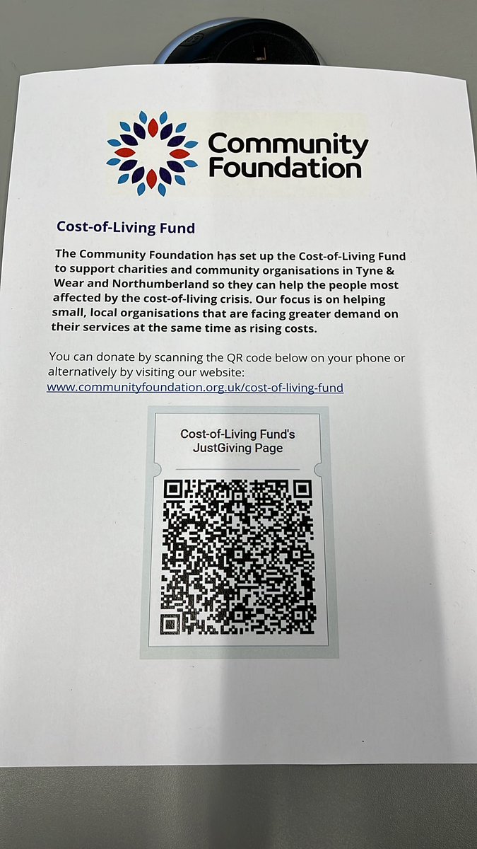 Now back to @RobCFTyne who is talking about our response to cost of living with our new Cost of Living Fund which we have started with £100,000 from our unrestricted funds. Anyone can support the fund to support our local charities to stay open #CFAGM22