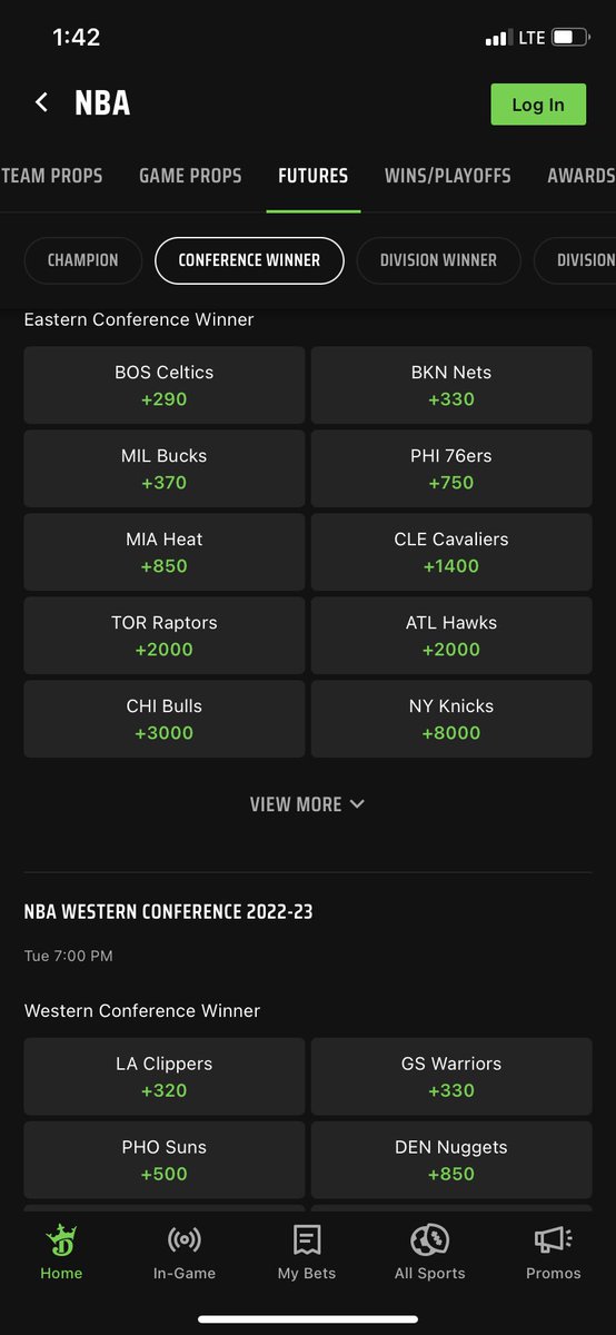 Tim_Ridgway10's tweet photo. NBA season starts tomorrow. Predicted this back in 2017. Not too far out of the question according to @DraftKings 🤷🏼‍♂️ https://t.co/tQSor5b4ng